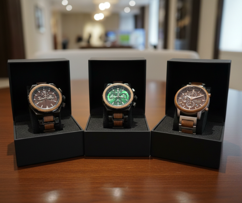 3016 Wooden Analog Watch