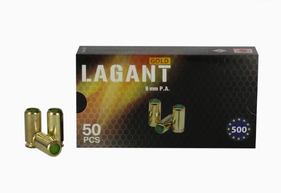 Lagant 9mm P.A.K. Blank Cartridge Extreme Defense Tool Black