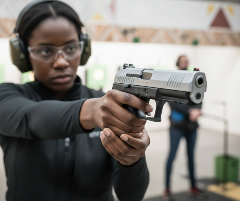 Blow TR9202 Matt Chrome Blank-Firing Training Tool | Self-Defense Tool | Matt Chrome