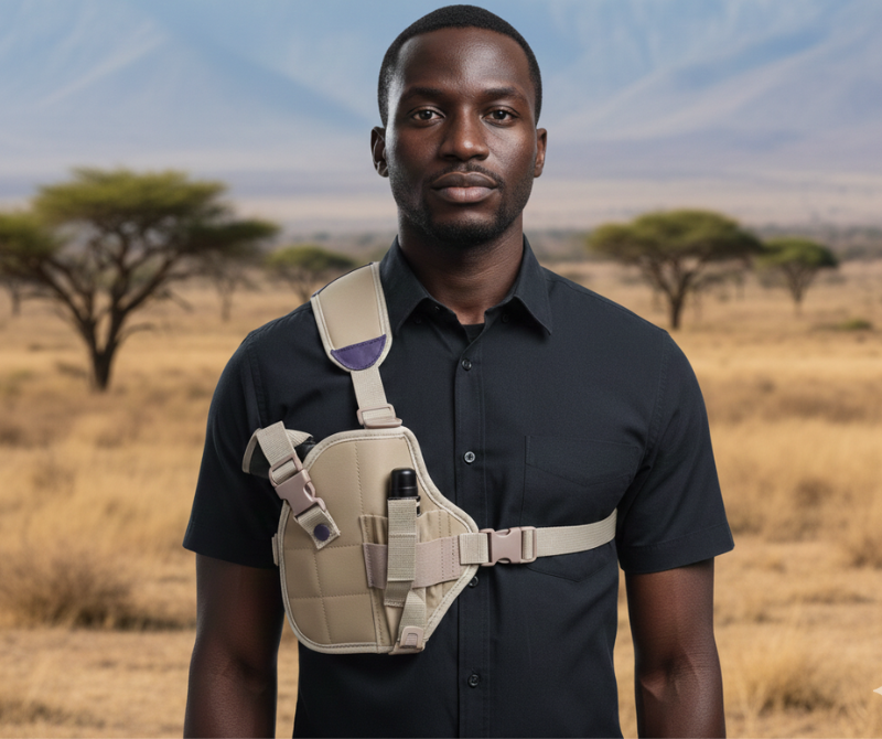 Adjustable Shoulder Carry Pouch – Khaki / Black / Camo