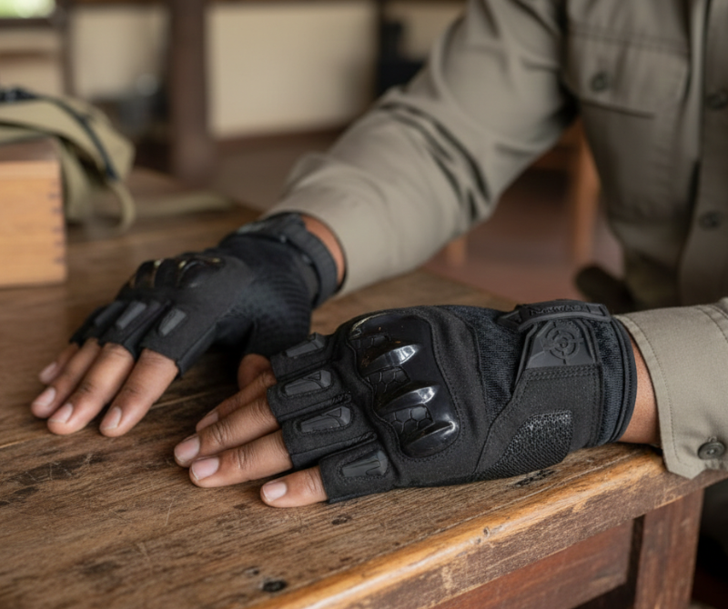 Half-Finger Outdoor Gloves (JY180) – Multi-Color Options