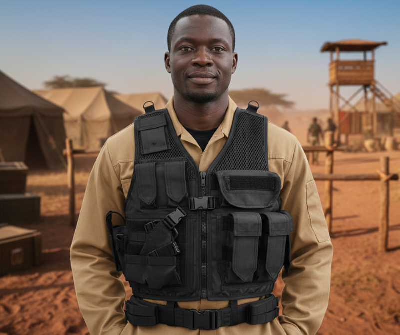 Training Utility Vest 007 – Outdoor Equipment Wear | Black | Green