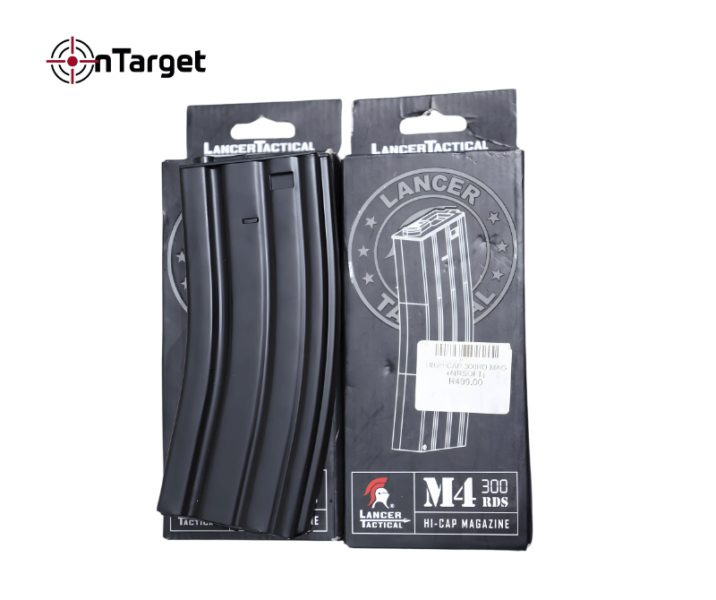 Lancer Airsoft Magazine LT‑01B‑MAG‑G2 – 300 Round Capacity Practice Accessory 