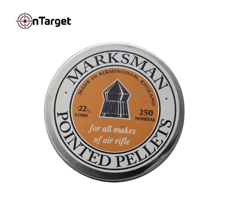 Marksman Pointed Pellets 5.5mm (.22 Cal) – High Precision Airgun Pellets for Hunting & Target Shooting
