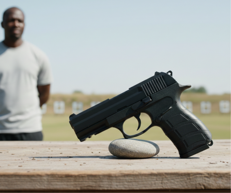 Eagle 9mm Black Blank-Firing Training Tool | Self-Defense Tool | Black